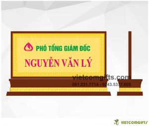 Quà Tặng Biển Chức Danh Gỗ Đồng 03