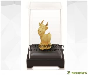 Quà Tặng Biểu Trưng Trâu Mạ Vàng 24K