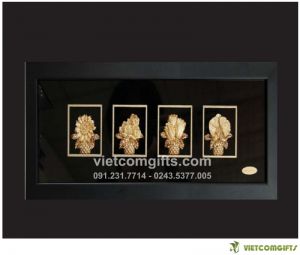 Quà Tặng Tranh Vàng Lá 24K 15