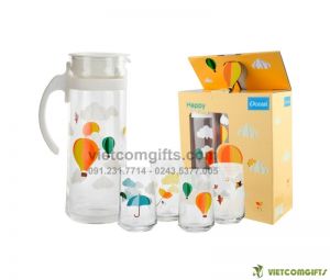 Quà Tặng Bộ Bình Và 4 Cốc Brightly Sky