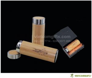 Quà Tặng Bình Giữ Nhiệt Bằng Tre 05